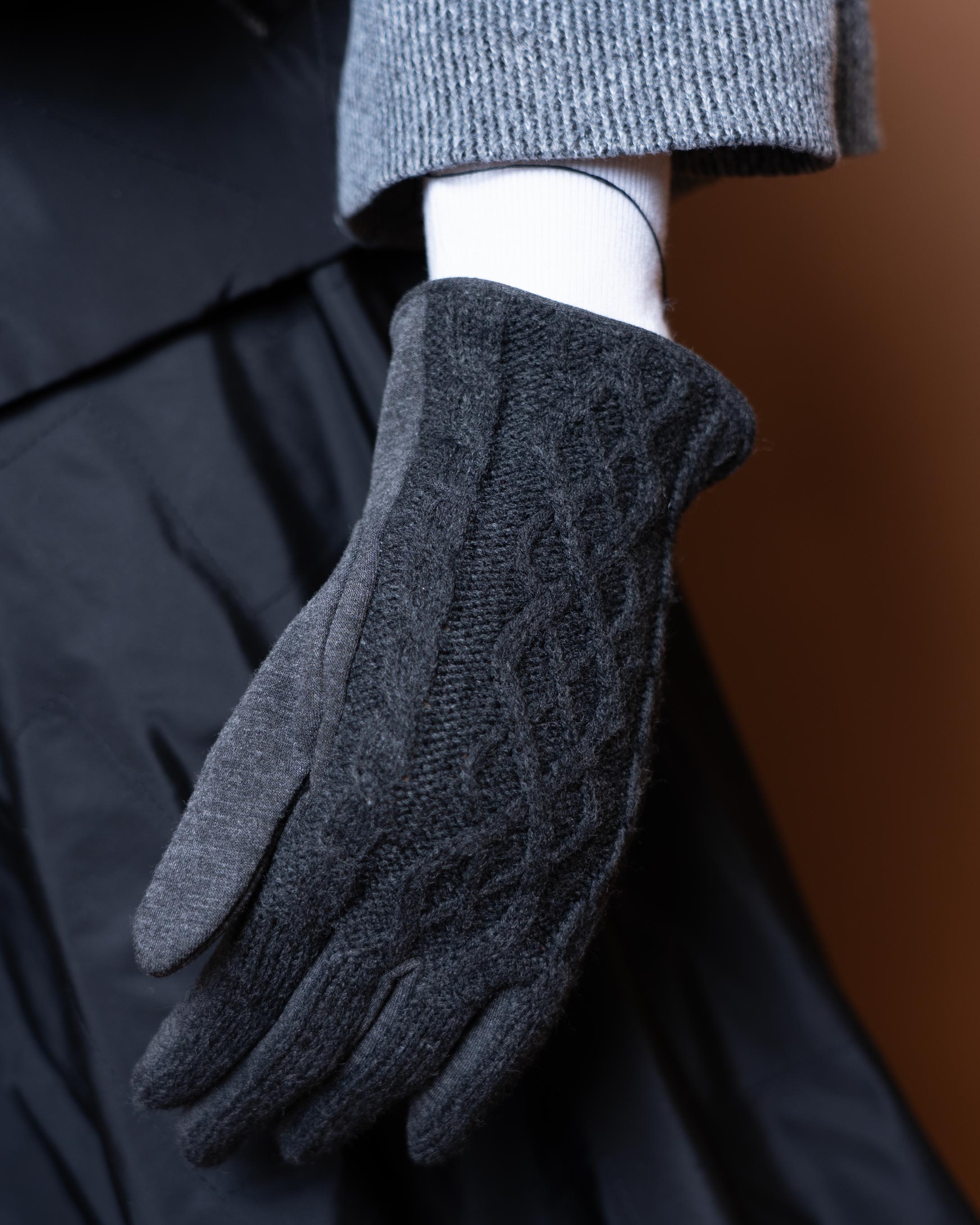 دستکش وارداتی طوسی